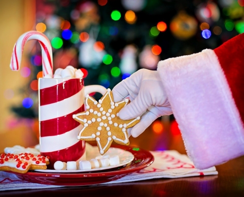 Amerikkalainen joulutarina, jossa on joulukaakao ja pipareita