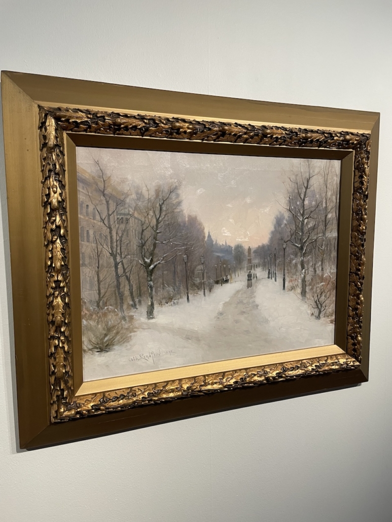 Albert Lindforsin maalaus Esplanadi.