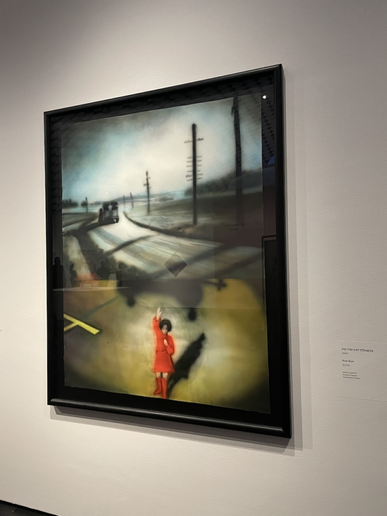 Amos Rexin näyttelyn teos nimeltä Bye bye.