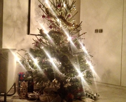 Joulukuusi kodissamme vuonna 2015.